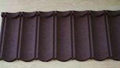 Very attractive chocolate color Stone coated roofing sheet / tiles